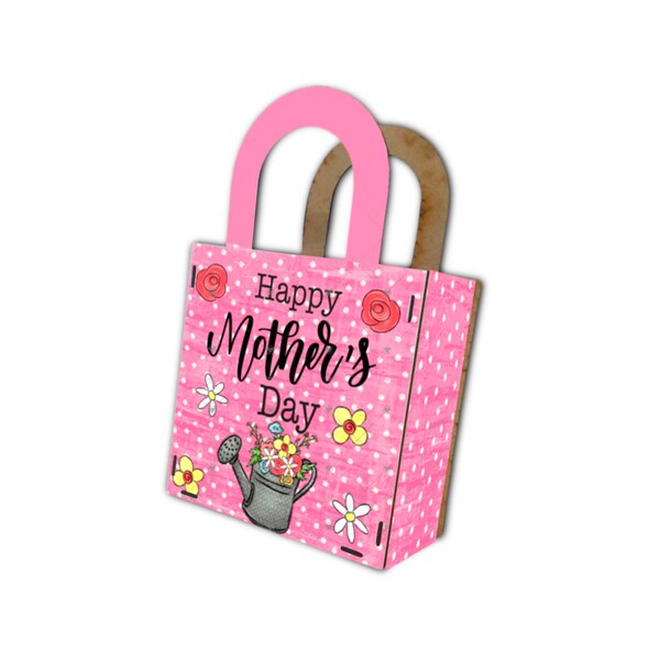 Sublimation Gift Bag Design, Mothers Day, Flowers, Digital Design, Download Only, Gift Idea, Happy Mother’s Day, Customizable, PNG, Mom