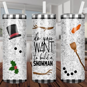 Voulez-vous construire, bonhomme de neige, plaid, sublimation, droit, numérique, PNG, conception, téléchargement uniquement, 20 onces, maigre, gobelet, emballage, cadeau