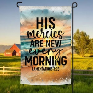 Inspirerend, schrift, religieus, tuinvlag, sublimatie, digitaal, png, ontwerp, download, decoratie, vormstukken van Miki, afdrukken, buiten
