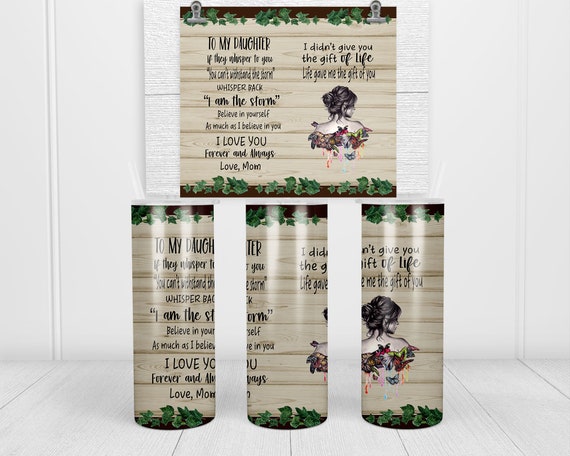 Tochter Gedicht Tumbler Wrap: Schmetterling Efeu Design (PNG Digital  Download) - Etsy Schweiz