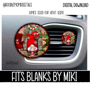 Christmas Gnome PNG Design: Ornament, Vent Clip, Night Light (Digital Download)