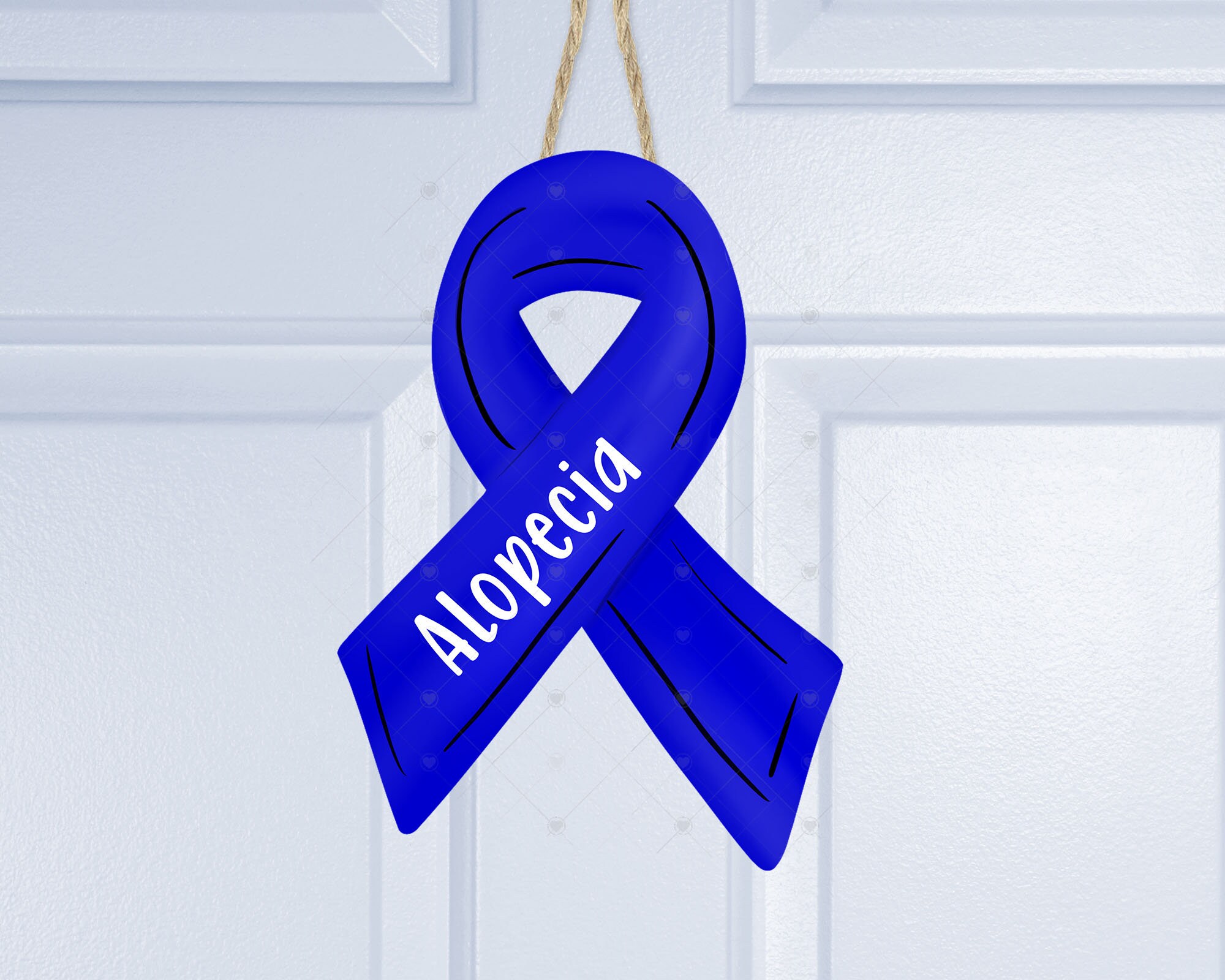 Alopecia Awareness Blue Ribbonsublimation Digital PNG Etsy