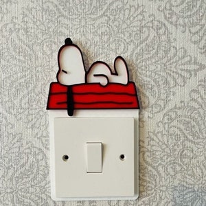 Snoopy Dog House - Peanuts Light Switch Surround
