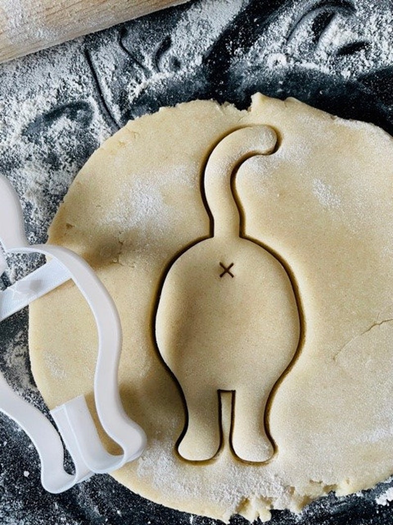 Cat Butt Cookie Cutter Pastry Biscuit Icing Fondant Baking Cake image 1