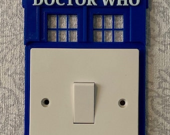 DR Who Light Switch Surround - 3d Printed