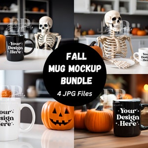 Mug Mockup Bundle Fall Mug Bundle Fall Mug Mockups White Mug Mockups Black Mug Mockups Halloween Mug Mockup Halloween Coffee Cup Mockup