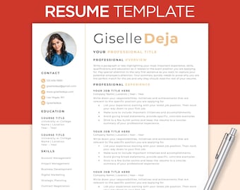 Resume Template Word, Resume Design, Apple Pages Resume, Professional Resume, CV Template, Modern Resume, Minimalist Resume, CV Resume
