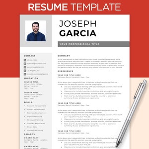 Resume Template Word, Resume Design, Apple Pages Resume, Professional Resume, CV Template, Modern Resume, Minimalist Resume, CV Resume
