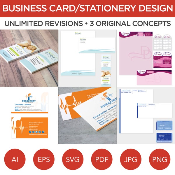Business Card Design, Stationery Design, Letterhead, Envelope, Corporate Identity