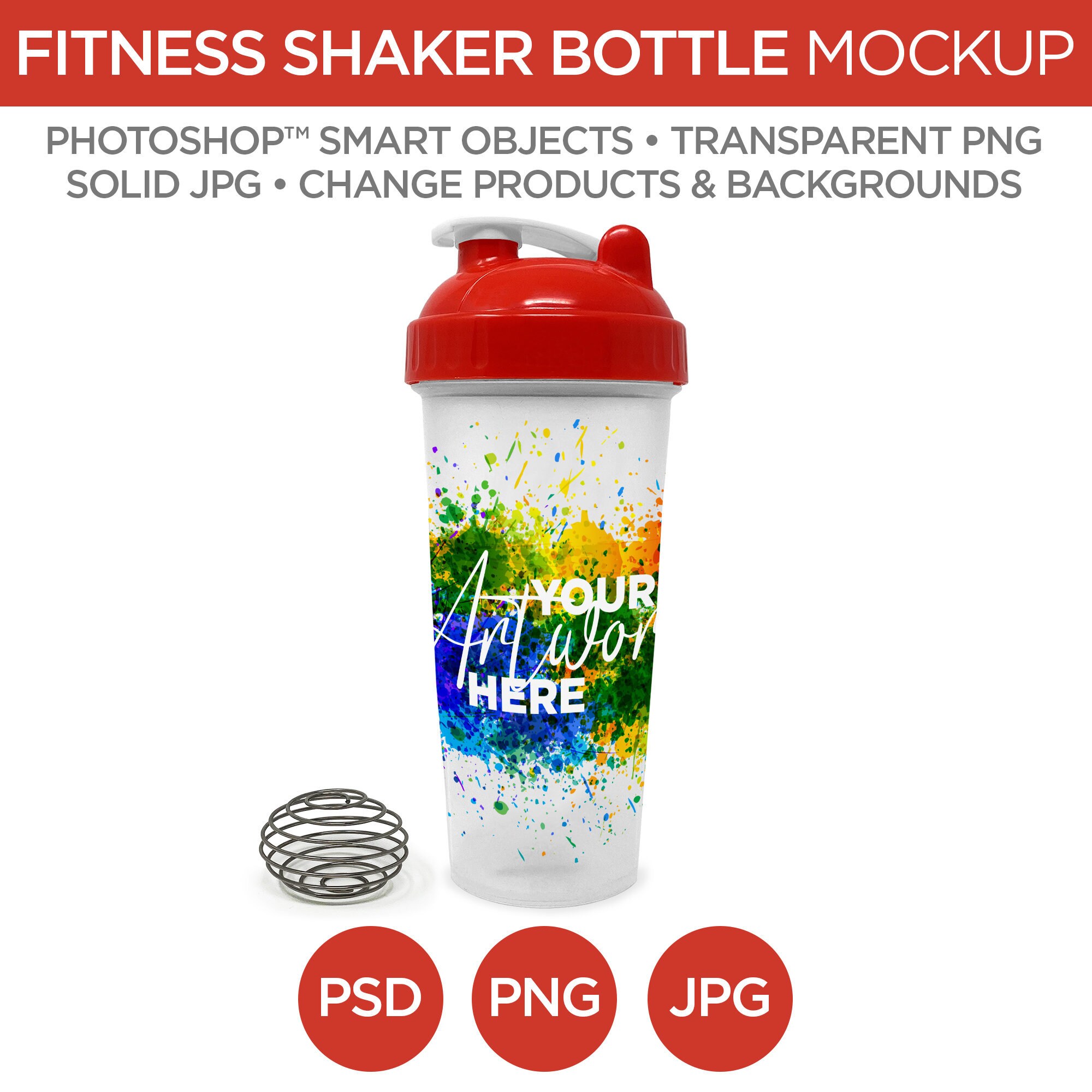 I Am Smartshake Shaker Bottle with Motivational Quote, Original2Go