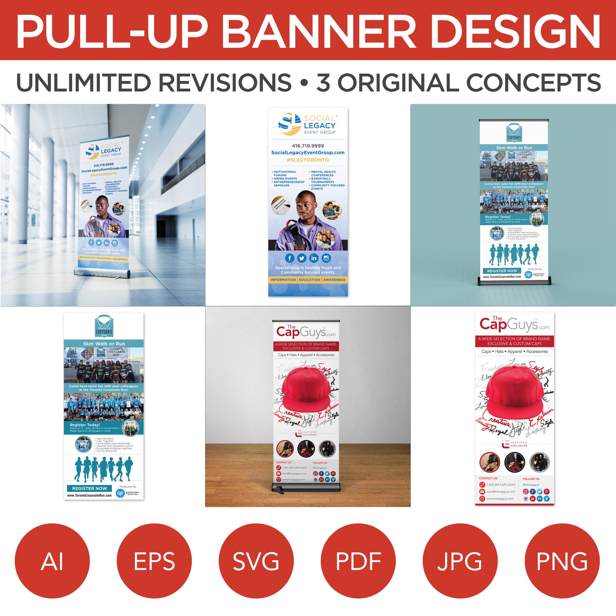 Pullup Banner Design, Sign Design, Branding, Marketing, Brand Identity, Event Banner Etsy