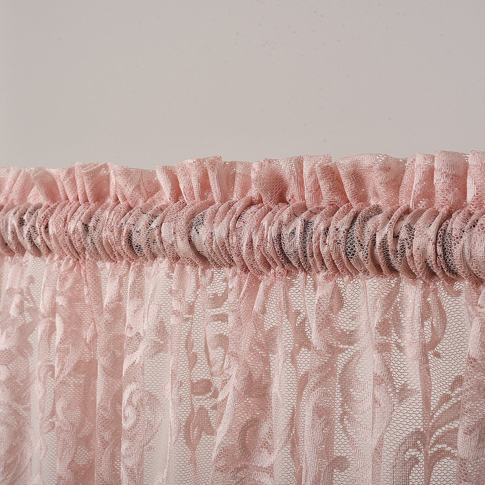 Set of 2 Lace Sheers Curtain Panelsrod Pocket Curtainscustom Etsy