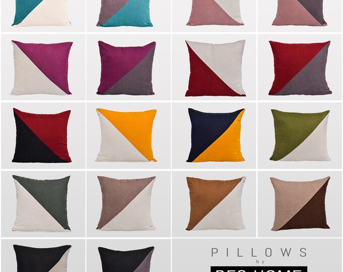 Color Block Pillow Cover,Luxury Sofa Cushion,Modern Sofa,Kissenbezug,Cushion,Outdoor Pillow,Throw Cushions,Geometric Pillow cover,Patch Work