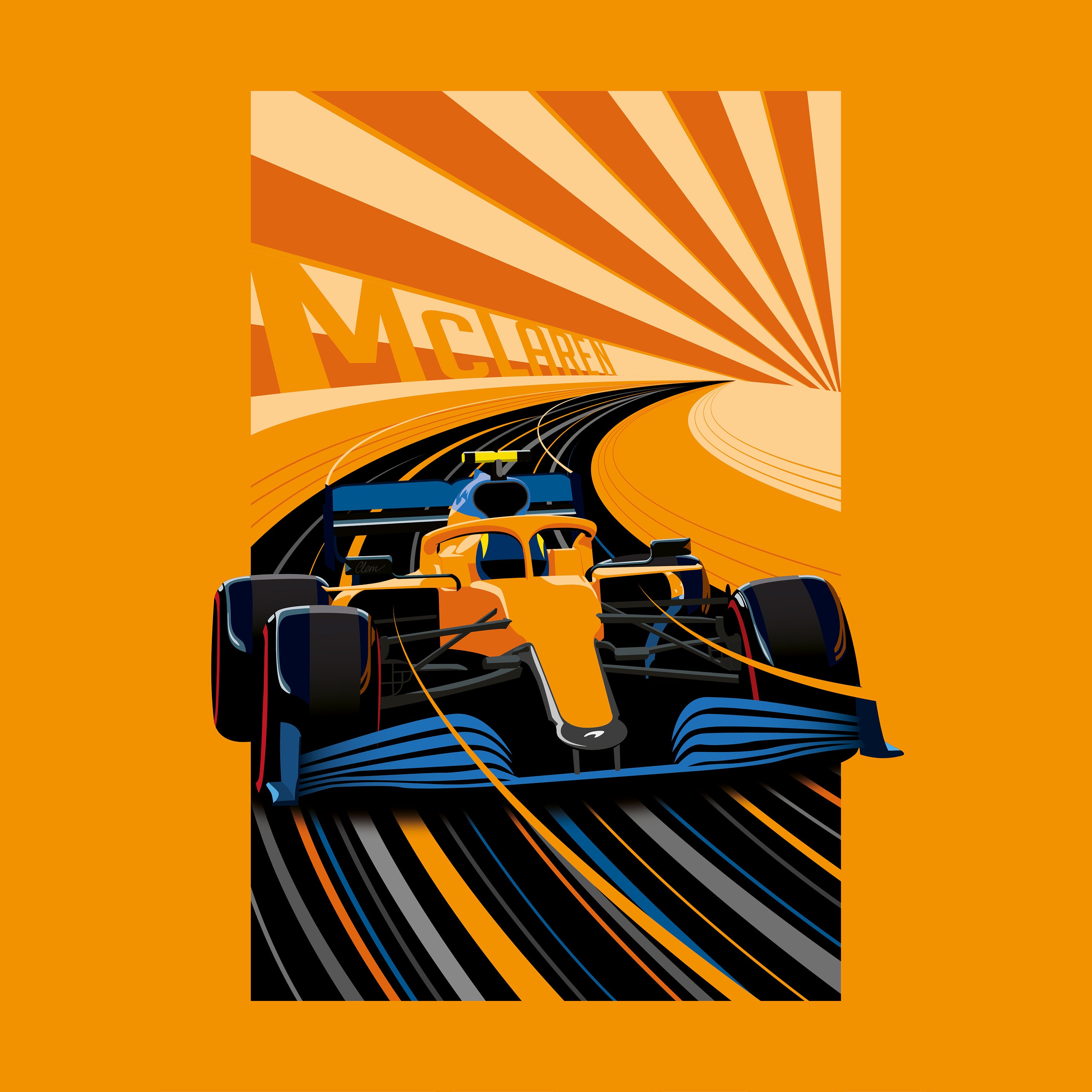 F1 Mclaren Team Fan Poster / Art Print Etsy