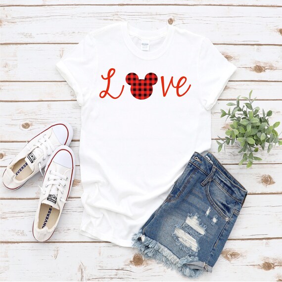Disney Love Shirt Mickey Love Shirt Minnie Love Shirt Disney Valentine Shirt Valentine Disney Shirt Etsy