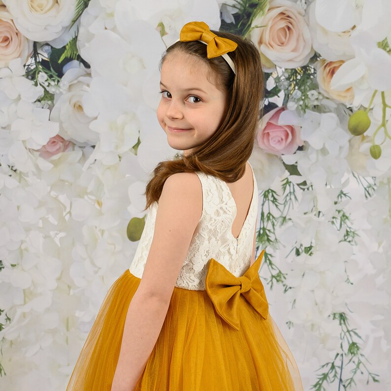 Rust Flower Girl Dress Mustard Flower Girl Dress Toddler Etsy