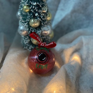 Adorno de Santa Cam Glitter