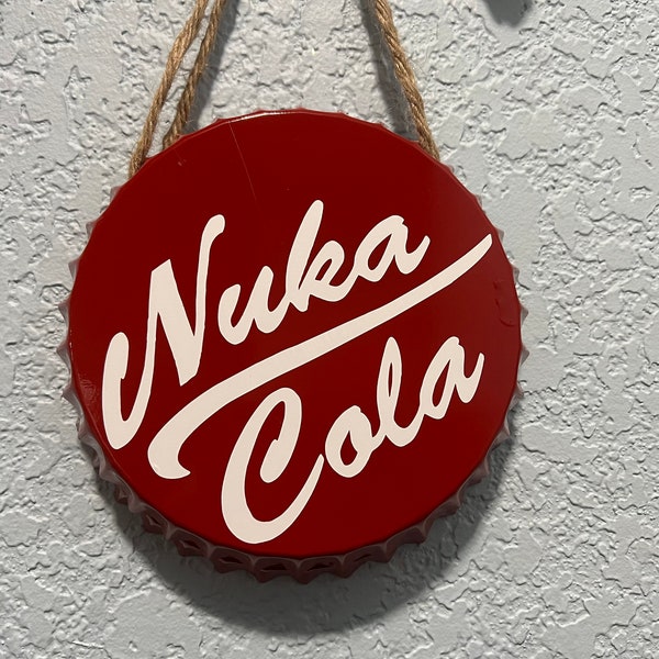 Nuka Cola Galvanized 6.125" Steel Sign