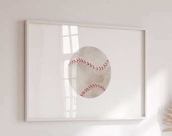 Vintage Baseball Nursery Print: Sports Wall Art (Digital Download)