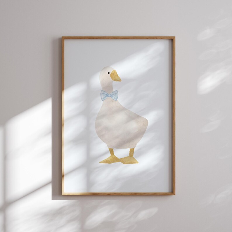 Blue Baby Boy Room Decor, Wall Art Prints Set of 6, Custom Name Initial