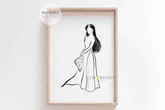 Ao dai sketch hotsell