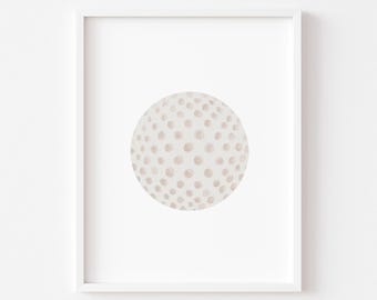Golf Ball Watercolor Print: Sports Nursery Wall Art (Digital Download)
