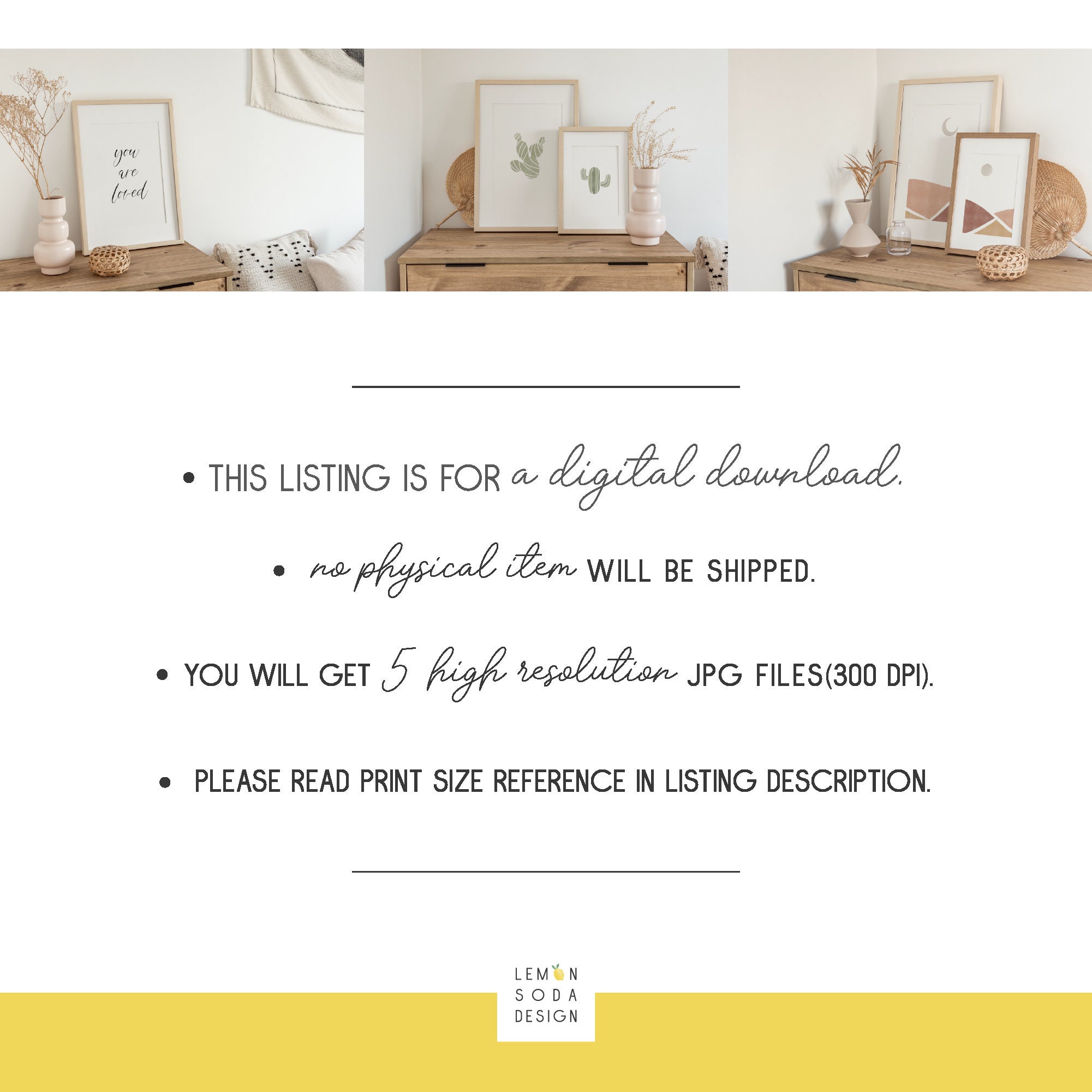 Christian Nursery Decor: Bible Verse Wall Art Prints (set of 6 Digital ...