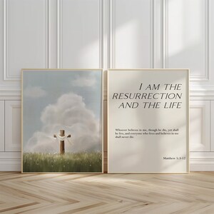 Bible Verse Wall Art Set: Easter Christian Decor (digital Download ...