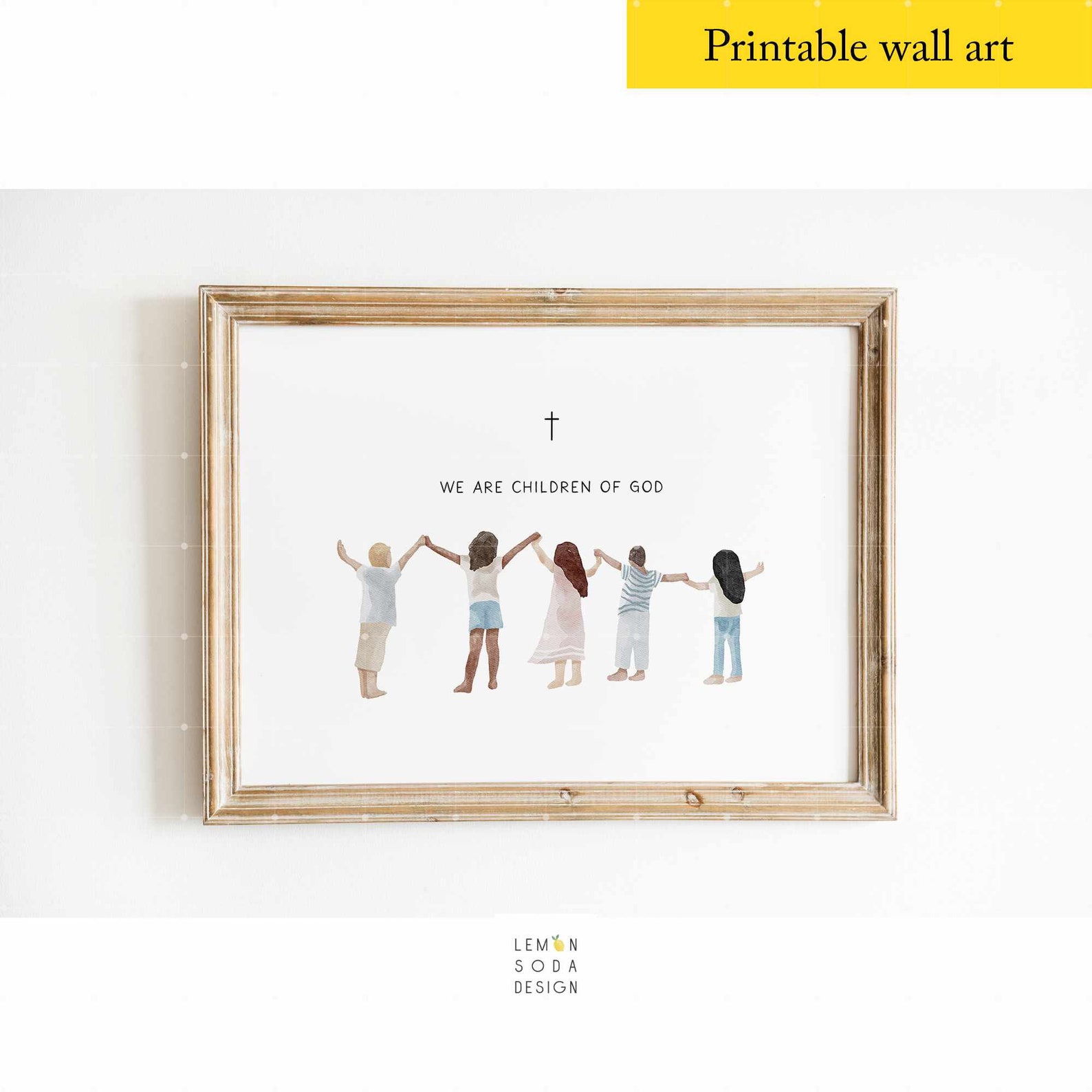Children of God Printable Wall Art: Christian Nursery Decor (digital ...