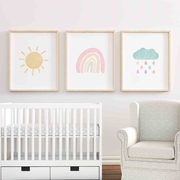 Pastel Nursery Art Etsy