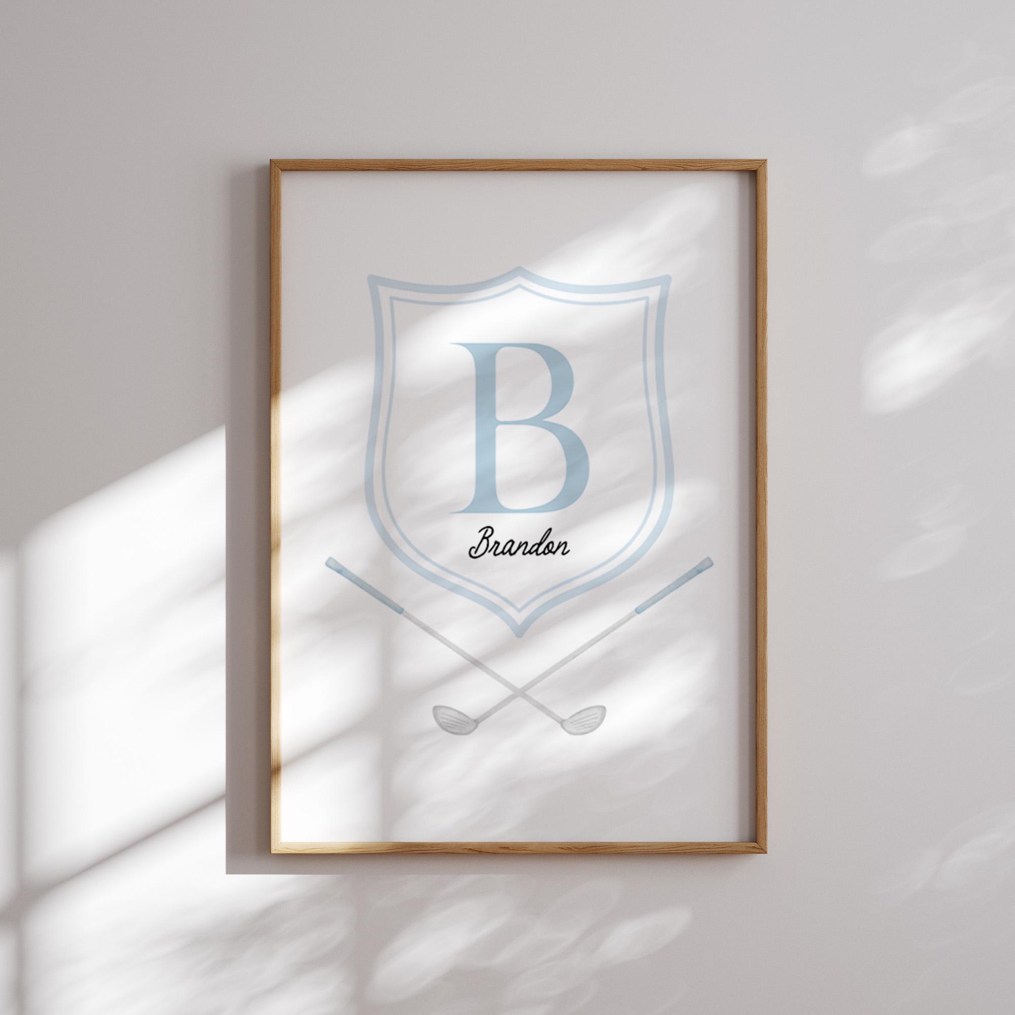 Blue Baby Boy Nursery Decor: Whimsical Wall Art Prints Set (digital ...