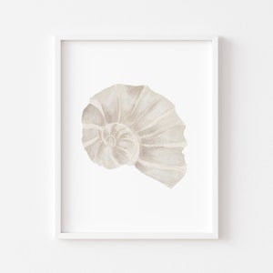 Conch Shell Wall Art: Coastal Beach House Decor (Digital Download)