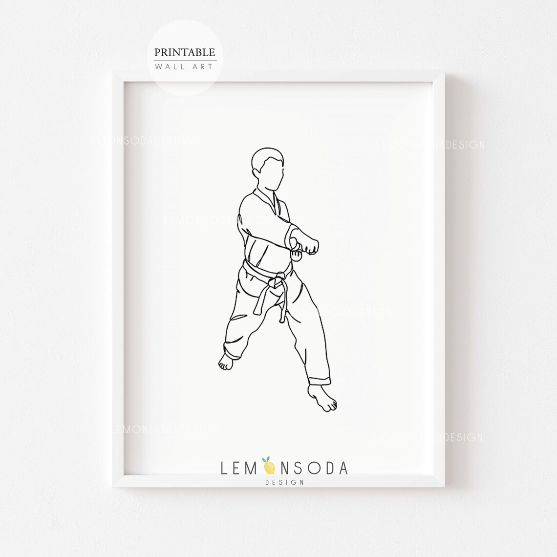 Martial Arts Printables Set of 6 Taekwondo Karate Kids Sports - Etsy