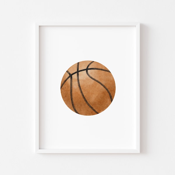 Vintage Basketball Nursery Print: Sports Wall Art (Digital Download)