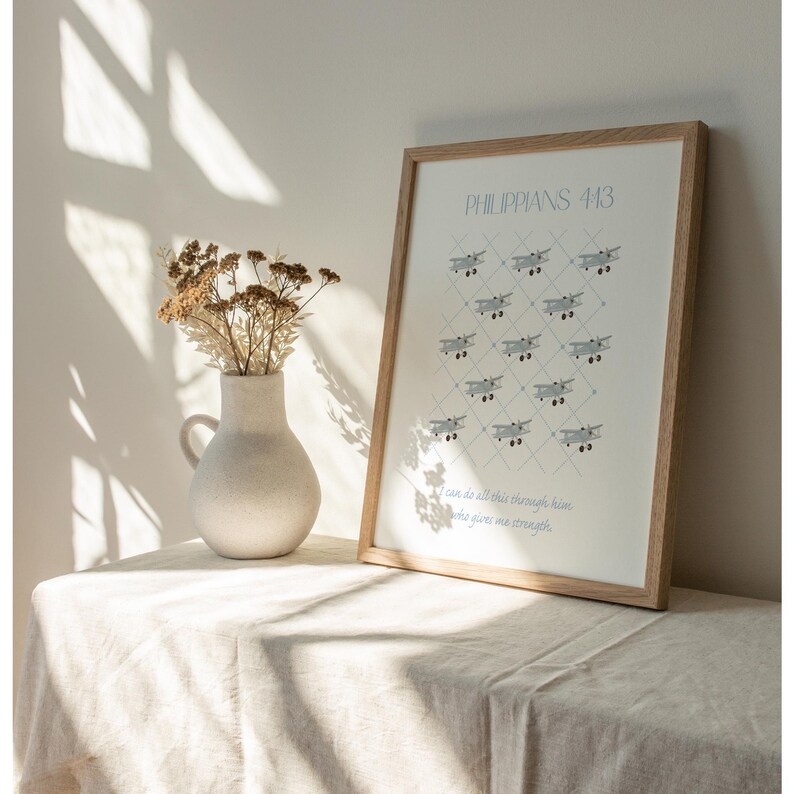 Blue Boy Room Decor, Philippians Bible Verse, Airplane Pattern, Preppy