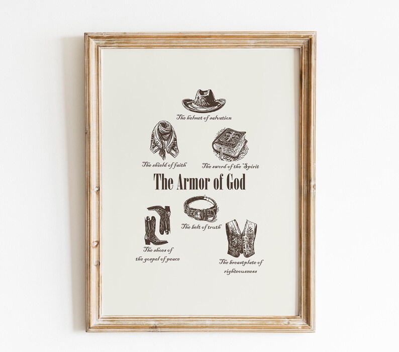 Western Cowboy Christian Bible Verse Art Prints: Gallery Wall Set ...