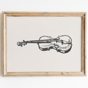 Vintage Violin Gallery Wall Art Set: Music Room Decor (digital Download ...