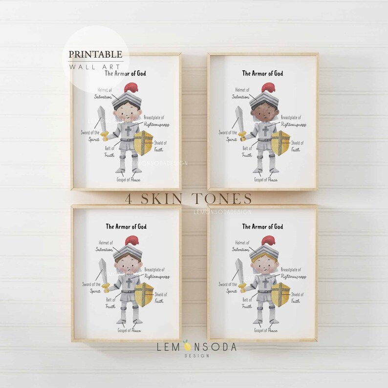 Set of 8 Christian Nursery Wall Art Bundle PRINTABLE Church Etsy