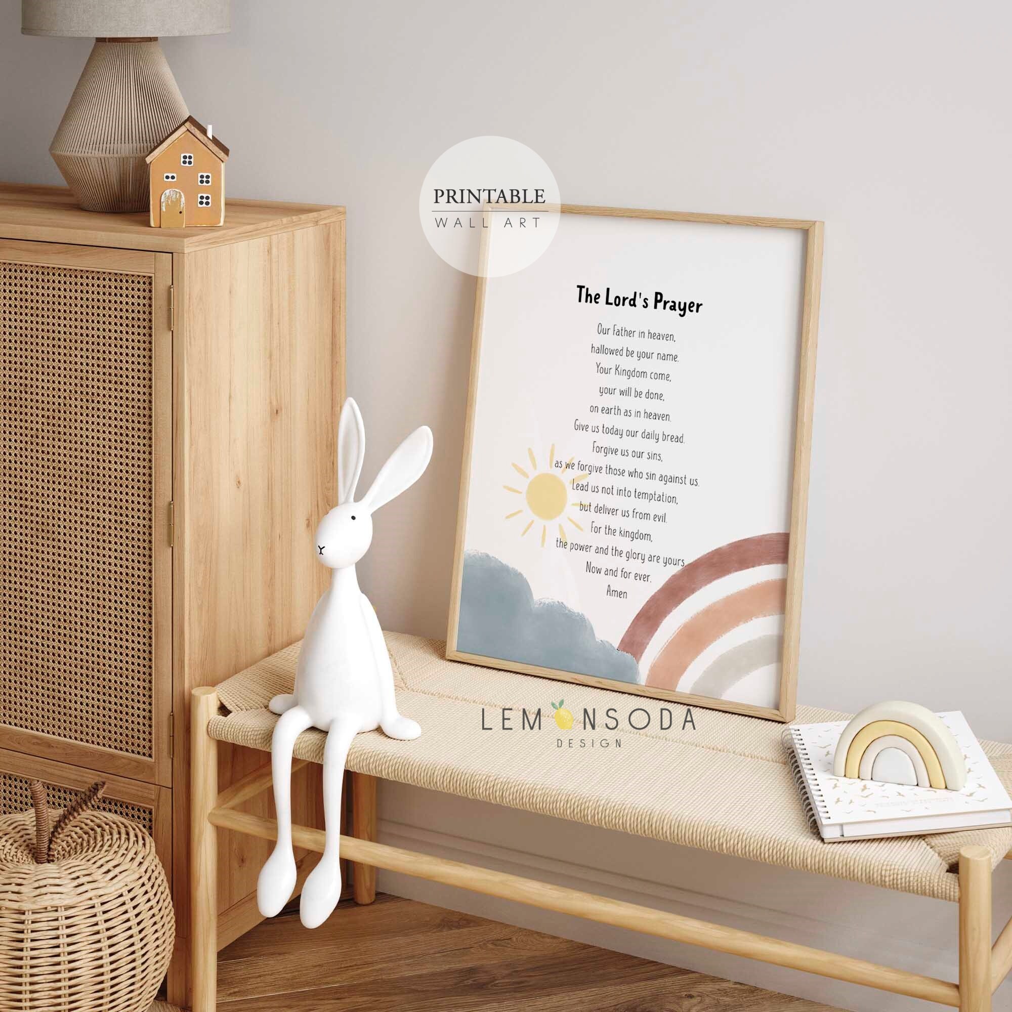 The Lord's Prayer Print for Kids PRINTABLE Christian - Etsy
