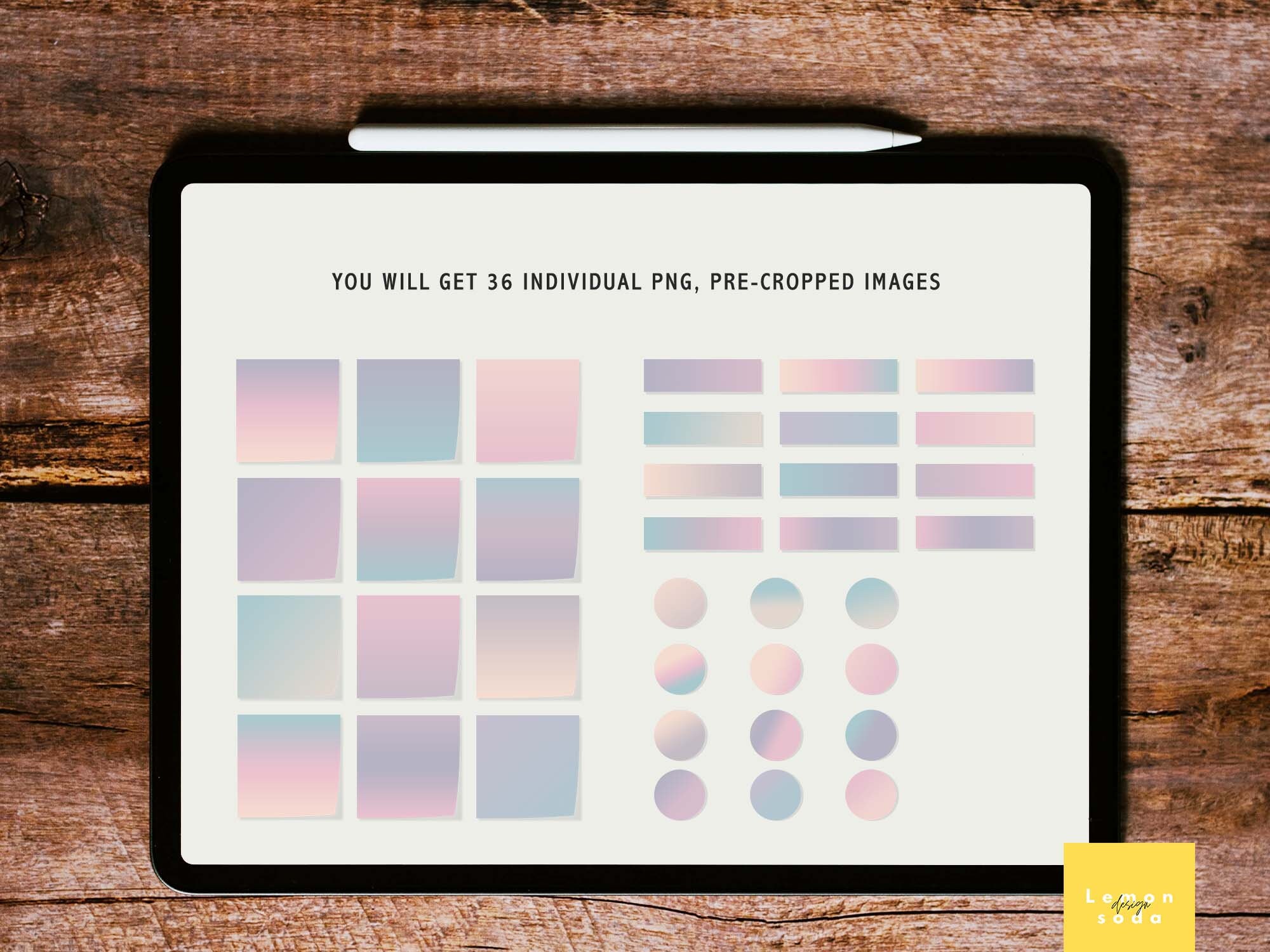 Digital Sticky Note GoodNotes Planner Gradient Sticky Notes Etsy
