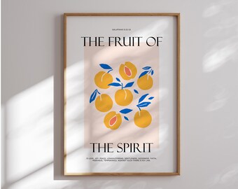 Gálatas 5:22-23 Fruto del Espíritu Arte de Cocina (Descarga Digital)