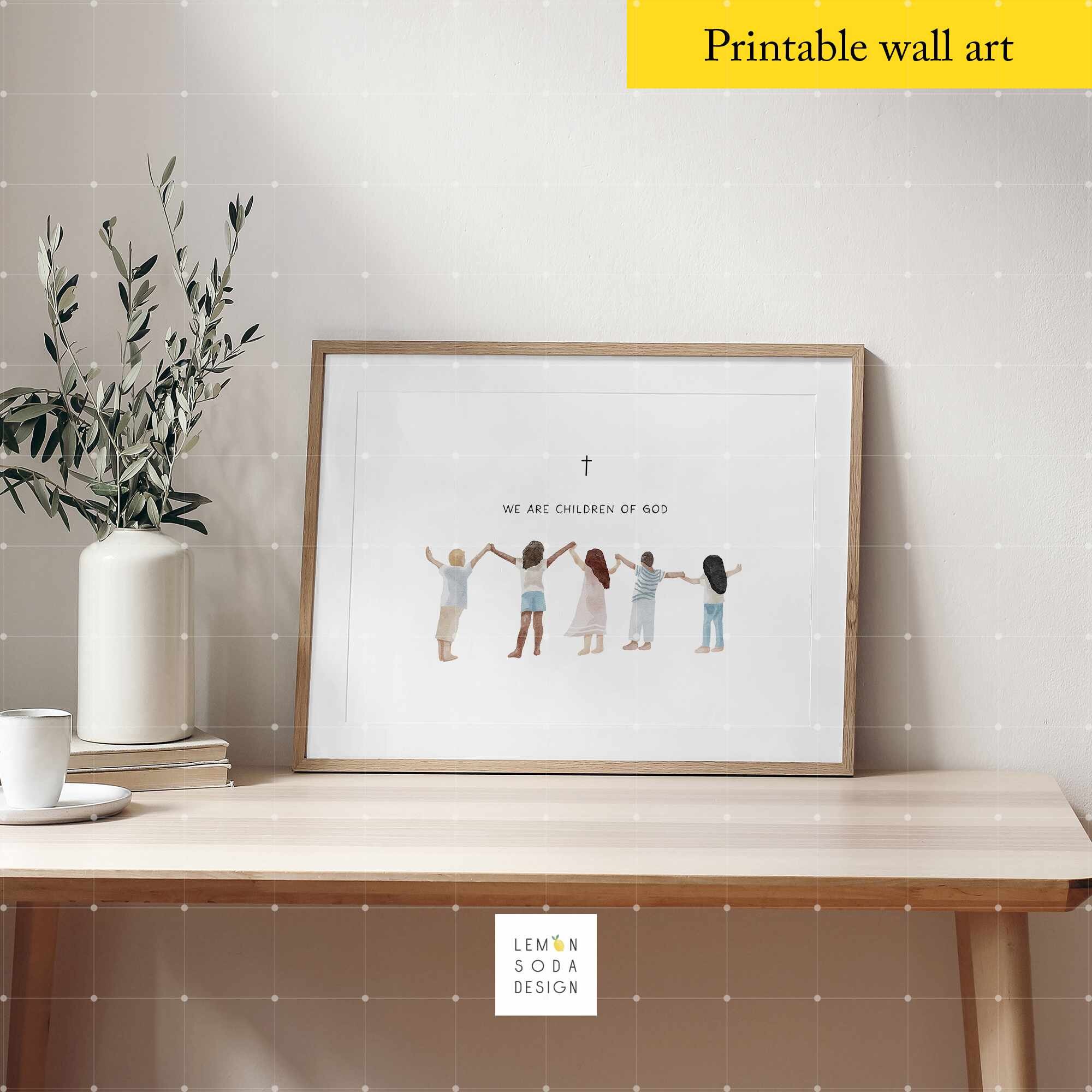 Children of God Printable Wall Art: Christian Nursery Decor (digital ...