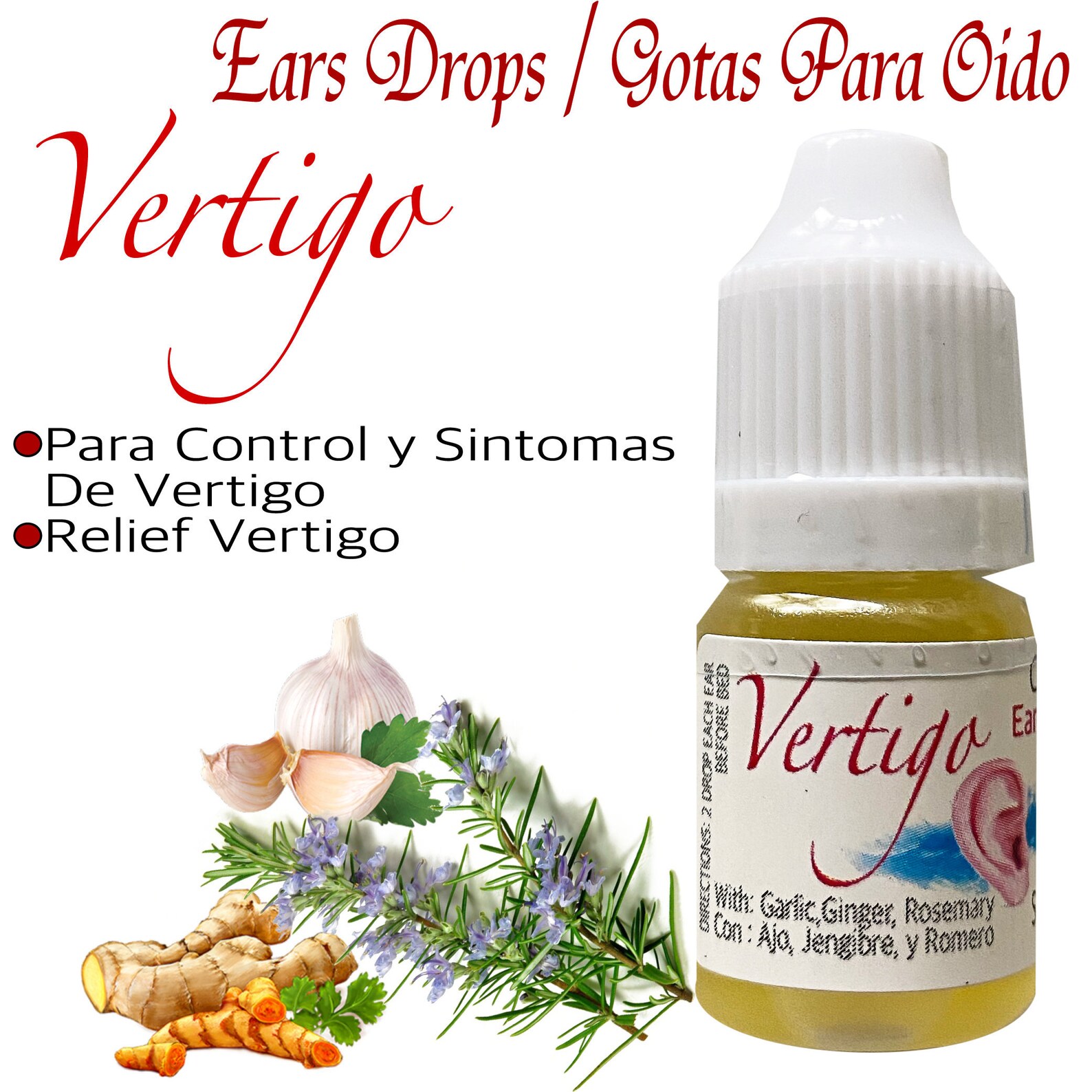 Gotas De OIDO Para VERTIGO Ear Drops VERTIGO 100 Natural Casa Etsy