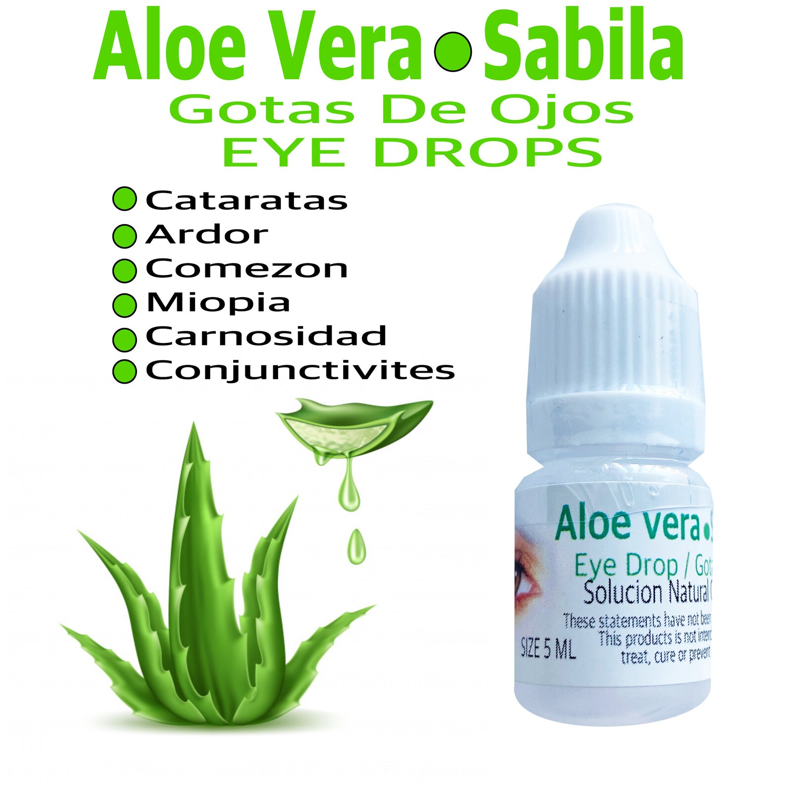Sabila gotas de Ojo . Eye Drops Aloe Vera Casa Botanica Etsy
