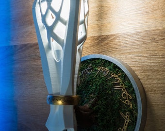 Lord of the Rings Wall Lamp: Custom 3D Printed Gandalf Light