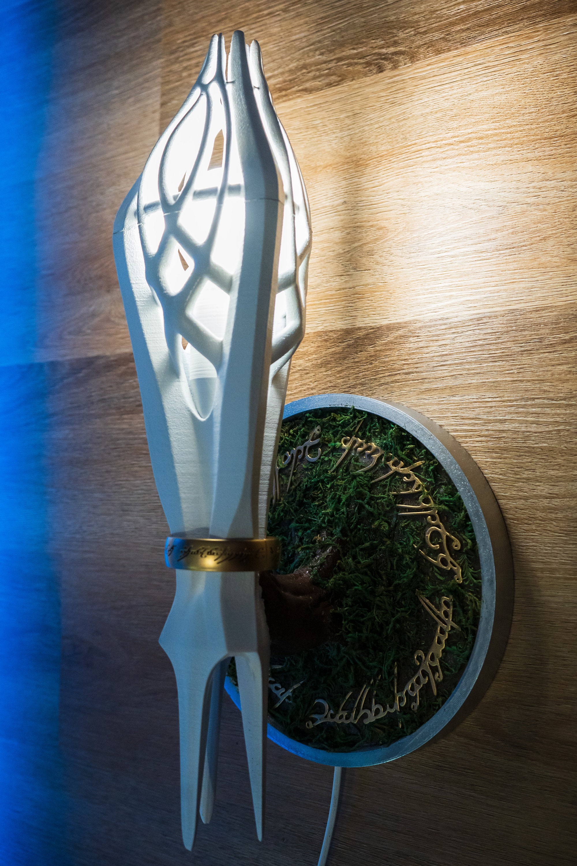 thumbnail image 2 of Officially Licensed The Lord Of The Rings Staff Of Gandalf The White Replica 2 of 5