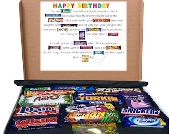 Chocolate Birthday Box | Etsy