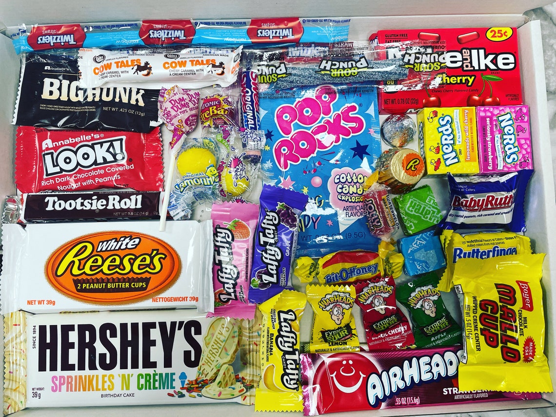Large 35 x Mixed American Sweets USA Candies & Chocolate Sweet Etsy