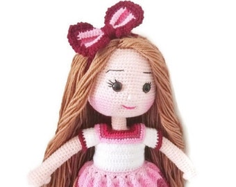 Carnival Girl, Amigurumi Doll, Crochet Doll / Personalized Doll, Personalized Gift, First Doll, Gift for Baby, Baby Girl Gifts.