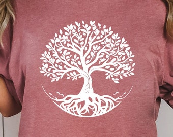 Tree Of Life Shirt, Tree Shirt, Gnarled Tree T-shirt, Nature Lover Shirt, Forest Shirt, Plant Lover Shirt, Tree Root Shirt